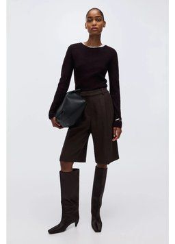 Шорти бермуди H&M 271288106 46 Коричневий