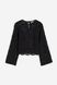 Блуза прозора H&M 271225515 XS Чорний