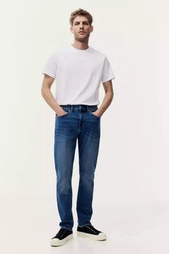 Джинси H&M 271024256 29/30 Синій