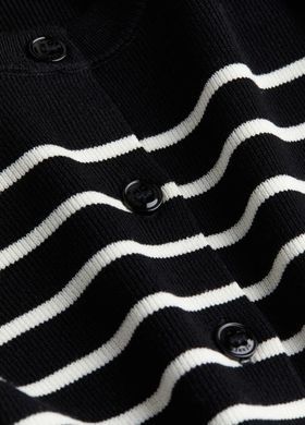 Кардиган H&M 271217396 M Черный/Белый