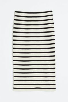 Юбка H&M 271160356 M Белый/черный