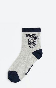 Шкарпетки H&M 270965149_grey 40/42 Сірий/Синій/Spiderman