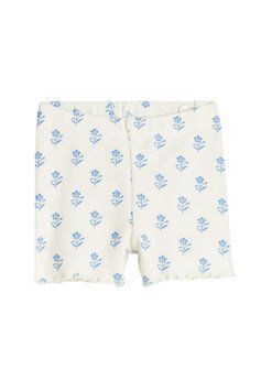 Шорти H&M 270843524_floral 68 Кремовий/Блакитний