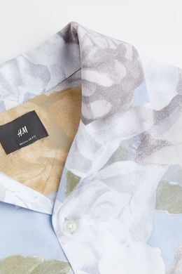Сорочка H&M 270656677_floral S Світло-Блакитний/Квіти