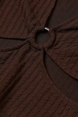 Топ H&M 270995002 XS Коричневий
