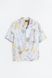 Сорочка H&M 270656677_floral S Світло-Блакитний/Квіти