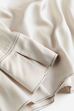 Блуза H&M 271216143 L Світло-бежевий