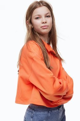 Свитшот укороченный H&M 061126691 146-152/10-12Y Оранжевый