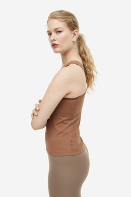 Топ спортивний H&M 061089883_brown L Коричневий