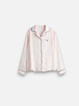 Рубашка пижамная H&M 271194827 146 Розовый