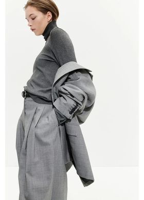 Джемпер водолазка H&M 271176748_grey M Сірий