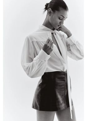 Блуза H&M 271304752_cream L Кремовий