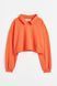 Свитшот укороченный H&M 061126691 146-152/10-12Y Оранжевый