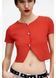 Кардиган трикотажний з короткими рукавами H&M 271276112_red S Червоний