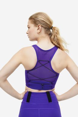 Топ спортивний H&M 061136411_violet S Фіолетовий