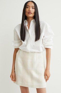 Юбка H&M 270993639 XL Кремовый