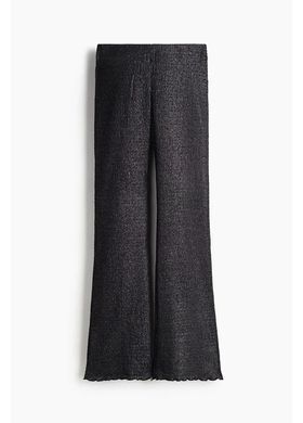 Штани H&M 271274459 S Чорний/Срібло