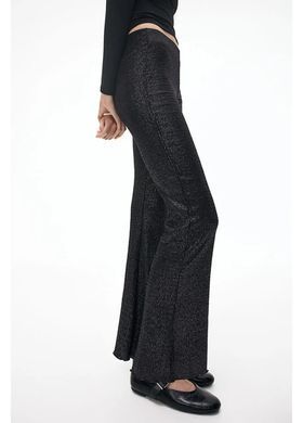 Штани H&M 271274459 S Чорний/Срібло